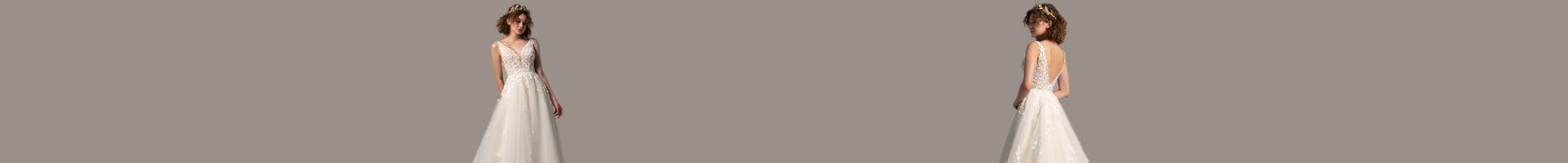 A Line Wedding Dresses - COCOMELODY