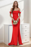 Trumpet-Mermaid Sweep-Brush Train Silk-Like Prom Dress CS0399 - COCOMELODY