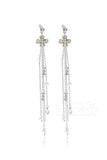 Silver Cloud Alloy Wedding Earrings with Rhinestone HG17002 - COCOMELODY