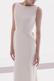Trumpet-Mermaid Sweep-Brush Train Satin Wedding Dress 807995937729 - COCOMELODY