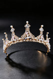 Elegant Wedding Flower Girl Tiara Pearl Rhinestone Crown 617709970463