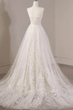Sheath-Column Sweep-Brush Train Lace Tulle Wedding Dress 774886646233 - COCOMELODY