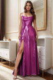 Sheath-Column Sweep-Brush Train Hot Stamping Cloth Prom Dress CS0476 - COCOMELODY