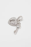 Rhodium plated Necklace Pendant CX0018 - COCOMELODY