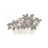 Bridal bridal accessories Vintage alloy flowers set with drill and comb 619249915642 - COCOMELODY