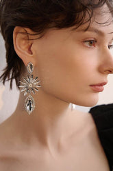 Luxurious Rhinestone Drop Earrings 732125155293 - COCOMELODY