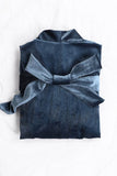 Velvet Knee Length Robe For Bride 600279553765 - COCOMELODY