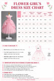 A-Line Round Neck Cap Sleeve Floor Length Ruffled Tulle Flower Girl Dresses 1028258095884