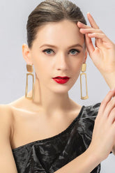 Personalized geometric fashion all-in-one mid-length ear clips 619606833719 - COCOMELODY