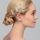Pearl hair comb Hair Accessories 566704593828 - COCOMELODY