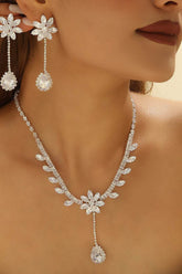 Gorgeous Zircon Earrings/Necklace Jewelry Sets (Set of 2) 837064938270 - COCOMELODY