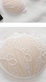 Lace round cup silicone breast patch 735327604574 - COCOMELODY