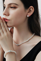 Classic Pearl/Bracelet/ Wedding Earrings/Necklace Jewelry Sets (Set of 3) 641004696900 - COCOMELODY