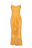 Trumpet-Mermaid High-Low Tulle Semi Formal Wedding guest dresses 833386514721 - COCOMELODY