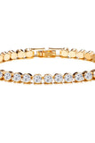Classic Crystal Tennis Bracelet Plated Dainty Everyday Jewelry 904471935280