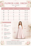 Flower Girl Dresses Satin V-Back Bow Straps Floor Length Wedding Gown 1058875849330