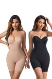 Seamless Shaping Bodysuit with Built-in Bra Detachable Straps 909000814221