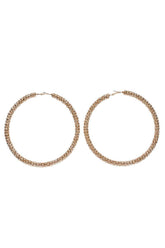 Exaggerated Big Earrings Niche Design Titanium Steel Gold-Plated Earrings 528512652147 - COCOMELODY