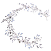 Headwear White crystal handmade headband Bridal Wedding Dress Accessories Bridal Headpieces 606632055117 - COCOMELODY