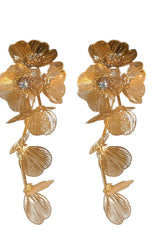 Floral tassel earrings Heavy metal long earrings Fashion earrings 726743719985 - COCOMELODY