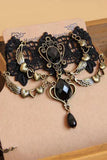 Lace and Alloy Necklaces with Crystals 630482029009 - COCOMELODY