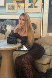 Sheath Column Maxi Lace Formal Evening Dresses 956035458261