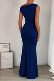 Sheath Maxi Knitted Semi Formal Wedding Guest Dresses 963319574508 - COCOMELODY
