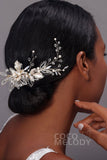 Charming Alloy Hair Combs with Imitation Pearl AH17040 - COCOMELODY