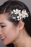 Pretty Alloy Hairpins with Imitation Pearl AH17042 - COCOMELODY