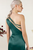 Sheath Sweep Luxe Satin Bridesmaid Dress Formal Dresses CB0503 - COCOMELODY