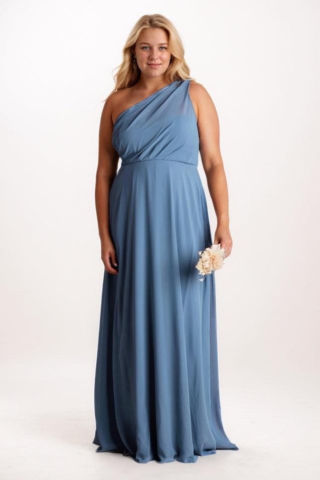 A-Line Maxi Chiffon Bridesmaid Dress CB0738 - COCOMELODY