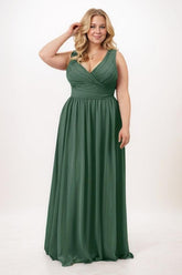 A-Line Maxi Chiffon Bridesmaid Dress CB0742 - COCOMELODY