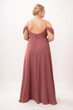 A-Line Maxi Chiffon Bridesmaid Dress CB0743 - COCOMELODY