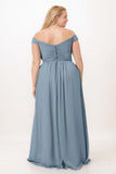 A-Line Maxi Chiffon Bridesmaid Dress CB0770 - COCOMELODY