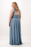 A-Line Maxi Chiffon Bridesmaid Dress CB0773 - COCOMELODY