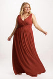 A-Line Maxi Chiffon Bridesmaid Dress CB0781 - COCOMELODY