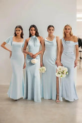 Sheath-Column Maxi Elastic Cloth Dress CB0814CS - COCOMELODY
