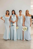 Sheath-Column Maxi Elastic Cloth Dress CB0814CS - COCOMELODY