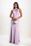 Sheath-Column Maxi Elastic Cloth Bridesmaid Dress CB0814 - COCOMELODY