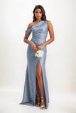 Sheath-Column Maxi Luxe Satin Dress CB0845CS - COCOMELODY