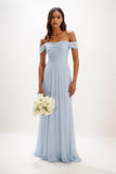 A-Line Maxi Chiffon Bridesmaid Dress CB0857 - COCOMELODY