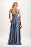 A-Line Maxi Chiffon Bridesmaid Dress CB0858 - COCOMELODY
