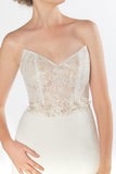 Tulle Wedding Sash With Rhinestone Imitation Pearl and Lace CC0076 - COCOMELODY