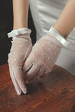 Fingertips Wrist Length Lace Wedding Gloves CD0087 - COCOMELODY