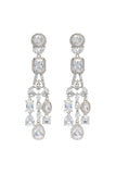 Copper Alloy Earrings with Zircon CE0134 - COCOMELODY