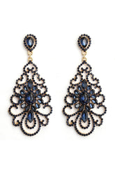 Alloy Earrings with Rhinestone CE0138 - COCOMELODY