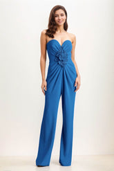 Jumpsuit Maxi Elastic Cloth Wedding Guest Dress CG0278 - COCOMELODY