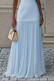 Sheath-Column Maxi Elastic Cloth Chiffon Wedding Guest Dress CG0328