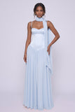 A-Line Maxi Chiffon Bridesmaid Dress CG0343BM