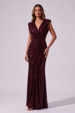 Sheath-Column Floor Length Sequined Wedding Guest Dress CG0383